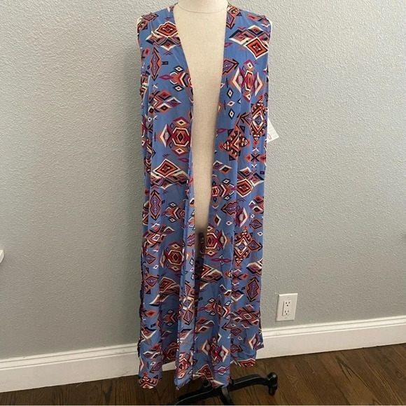 LuLaRoe Tops - Lularoe Joy Duster Vest Size Small NWT Western Aztec Print